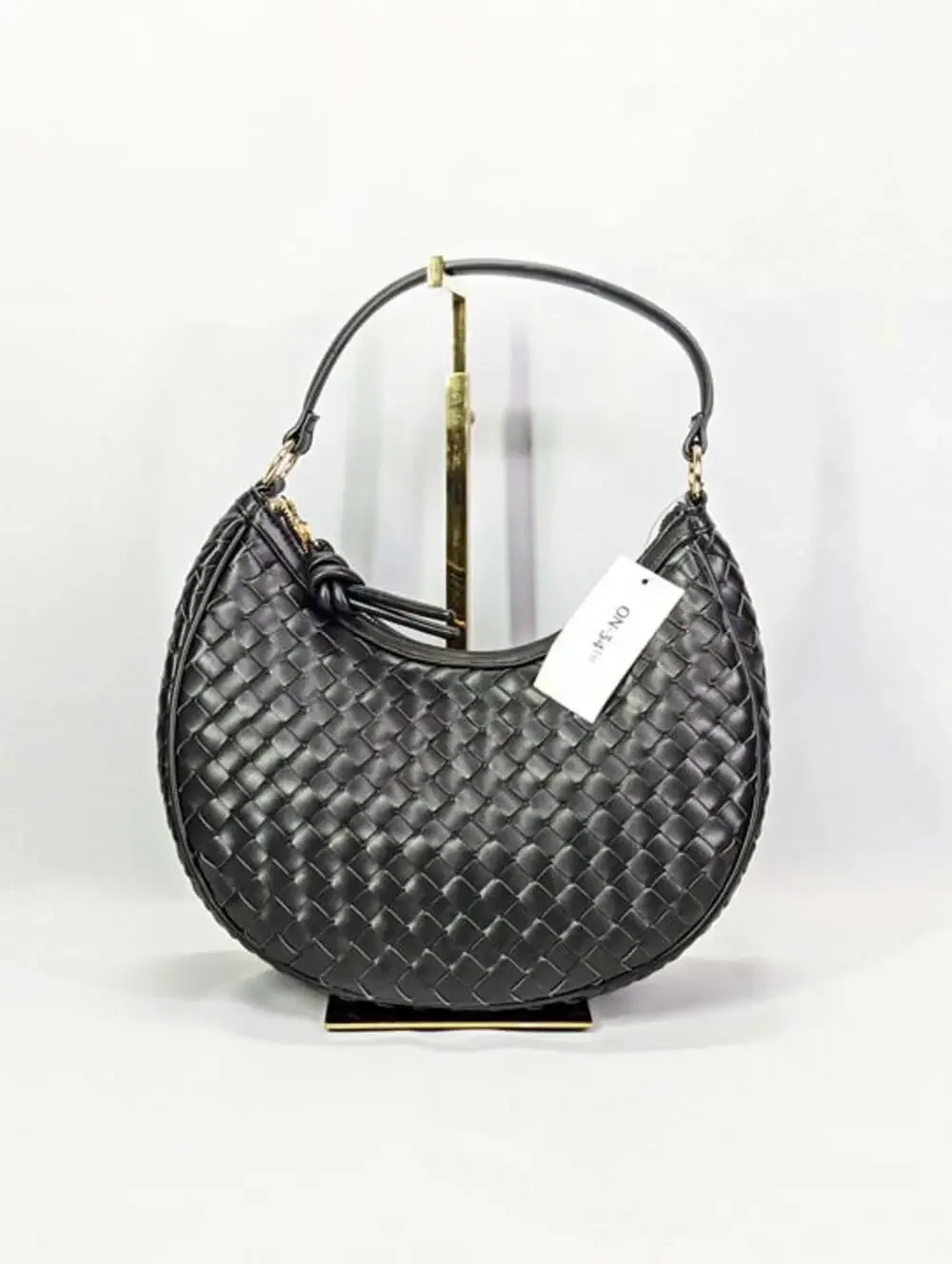 On 34th Women's Woven Crossbody Hobo in Black (MSRP $90)